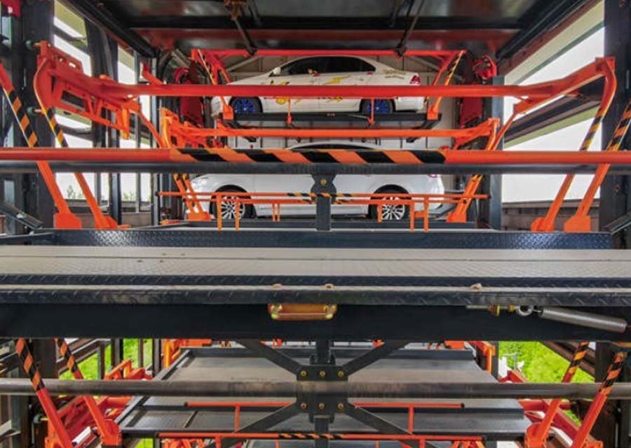 Construcción de un estacionamiento tridimensional inteligente en el distrito de Fuhe de la ciudad de Luoyang