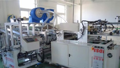 Four Stations Paper Tube Labeling Machine with Water Glue | Senmei Packaging Machinery
