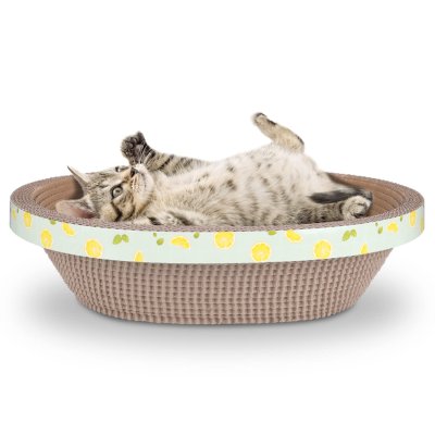 Green Oval Cat Scratching Board