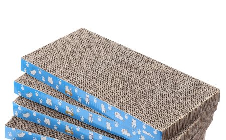 Blue Square Cat Scratching Board: A Blend of Eco-Friendliness and Style