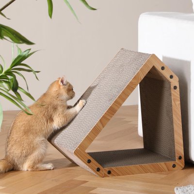 Corrugated Paper Cat Scratching House
