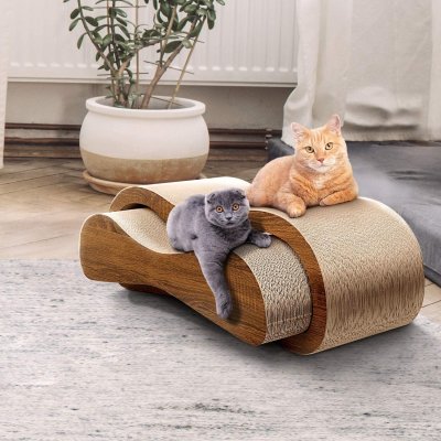 Corrugated 2-In-1 Cat Scratch Board