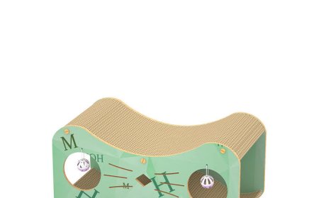 Eco-Friendly and Fun Corrugated Paper Cat Tunnel Shaped Like a Cat Face Becomes a Pet Owner’s New Favorite