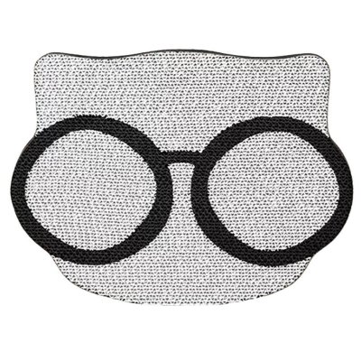 White Bottom Glasses Cat Scratcher Board