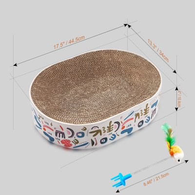 Oval Scratchboard Cat Nest