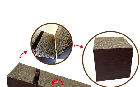 Innovative Design! The Foldable Right-Angle Triangle Cat Scratcher is Here – A New Favorite for Cats!