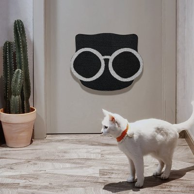 Black Bottom Glasses Cat Scratching Pad