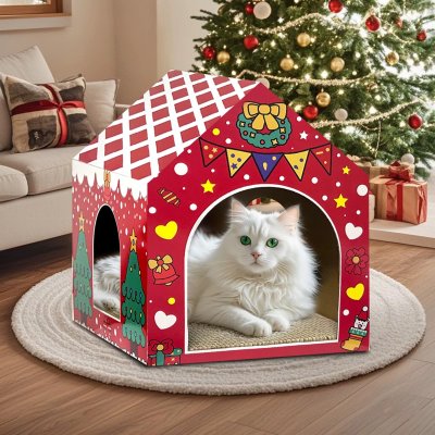 Christmas Cat Litter Scratching Board