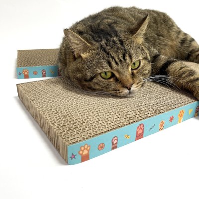 Durable Cat Scratcher Board with Cute Paw Prints