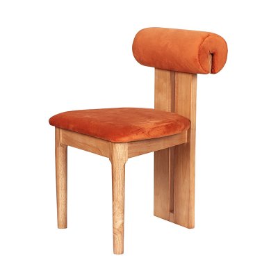 Nordic simple hippo chair creative makeup household solid wood back dining chair leisure chair