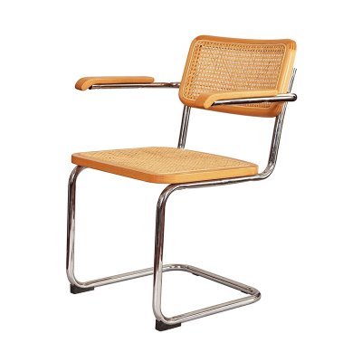 Modern Luxury Cane Cesca Chair Rattan metal leg Dining Chair With Cushion