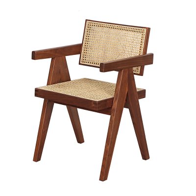 Rattan Wabi-Sabi Style Restaurant Dining Chair