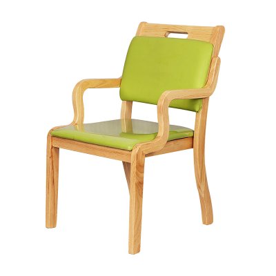 Leather Fabric Upholstered Coffee Dining Arm Chair