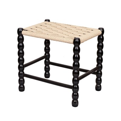 Wholesale high-end modern solid wood woven dining chairs