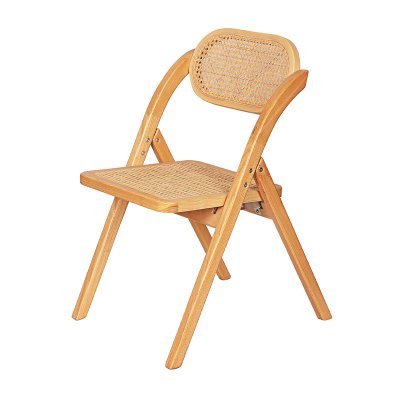 Mid Century Folding Cane Dinning Hotel Chair (复制)
