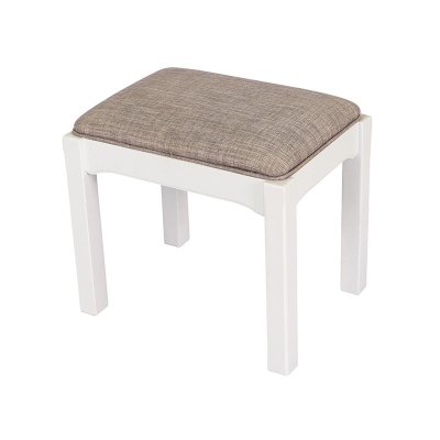 Modern New Design White solid Pine wood Storage Makeup Stools