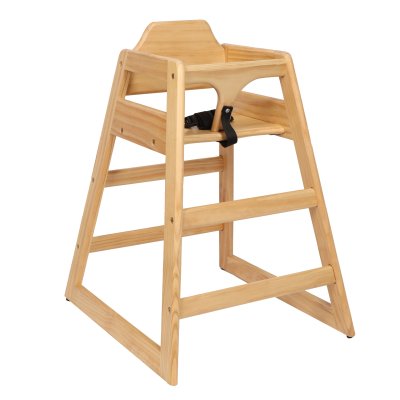 USA Style Solid Wood Baby High Chairs -Natural color