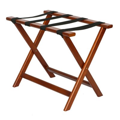 20INCH - Wooden Luggage Rack - Walnut Color