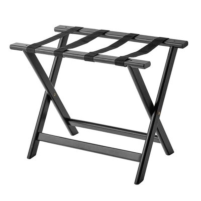 20INCH Wooden Luggage Rack For Hotel -Black Color