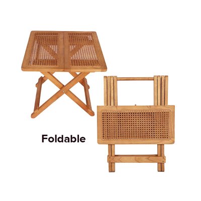 Wooden Folding Side Table Saving Space Tea table For Home