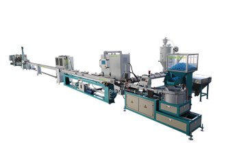 High speed cylindrical dripper irrigation pipe machine