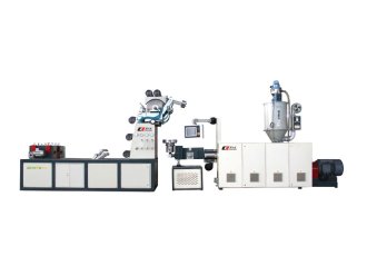 Labyrinth type drip irrigation pipe production line (One straps four)