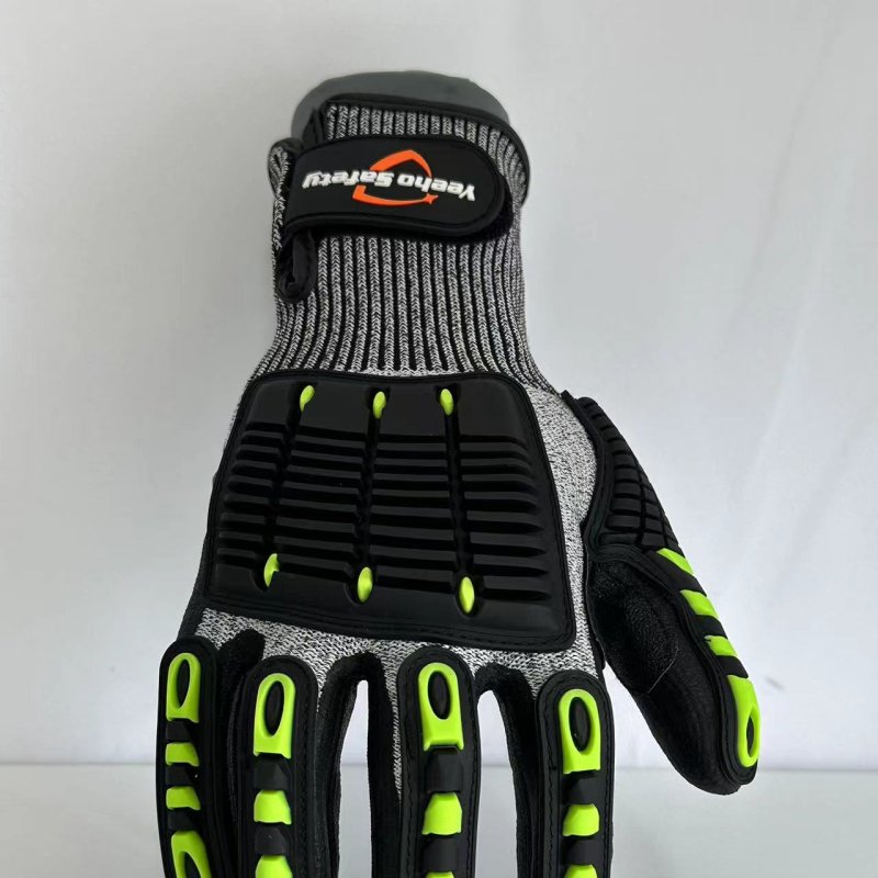 Anti vibration cut resistant protective work goves -621