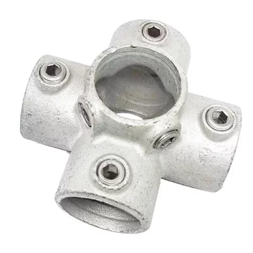 Safety Rail Fittings Four Socket Cross 158