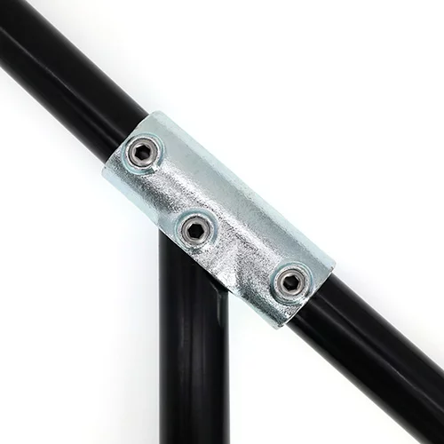 Structural Pipe Fittings 127 Galvanized Pipe Railing Fittings Angle Tee 30° - 45°