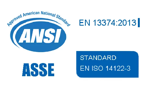 Determine the standards for safety fences on local construction sites
