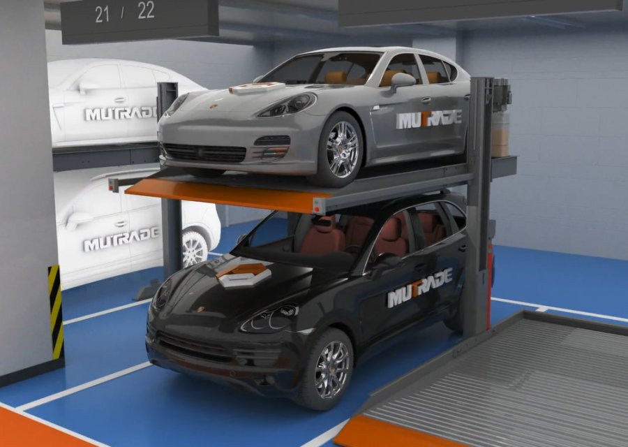 Hydro-Park 1120 – Compact Two Post Hydraulic Car Parking Lift for Space Optimization