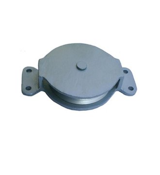 YJ202 Galv iron pulley w/galv. steel housing