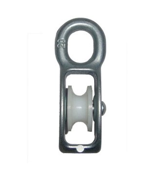 YJ210 Zinc block withsingle nylon pulley