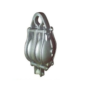 YJ008 Malleable iron shellblock for manila rope doublesheave without shackle