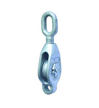 YJ019 Galvanised malleableiron(cast steel) blocksingle sheave with eye
