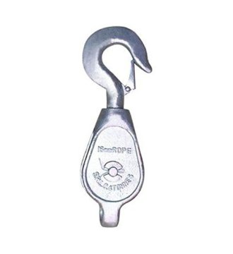 YJ021 Galvanised malleableiron(cast steel)blocksingle sheave with hook