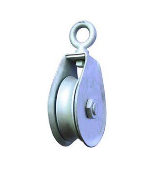 YJ023 Hay fork pulley for wirerope or manila rope with eye