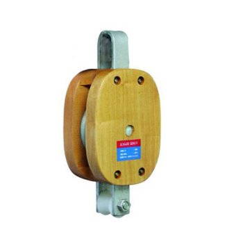 YJ042 Regular wood blocksingle sheave without shackle