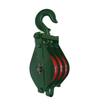 YJ075 7013 Type pulley blocktriple sheave with hook