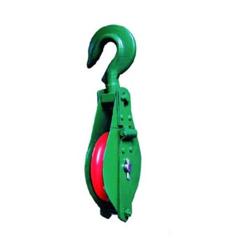 YJ081 7311 Open type pulley block single sheave with hook