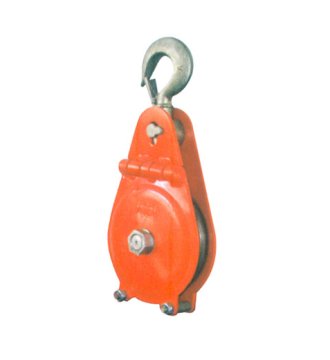 YJ118 Steel pulley with hook open type