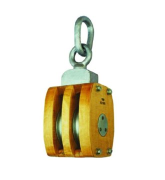 YJ138 JIS ship's wooden block doublewith link