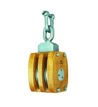YJ141 JIS ship's wooden blockdouble with shackle