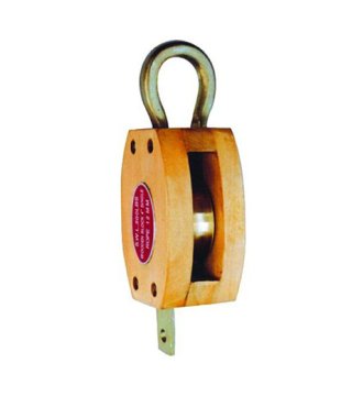 YJ145 Wood guy block with fixed bow