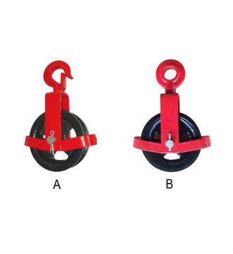 YJ170 G170 Pulley block withsafe shelf iron sheave