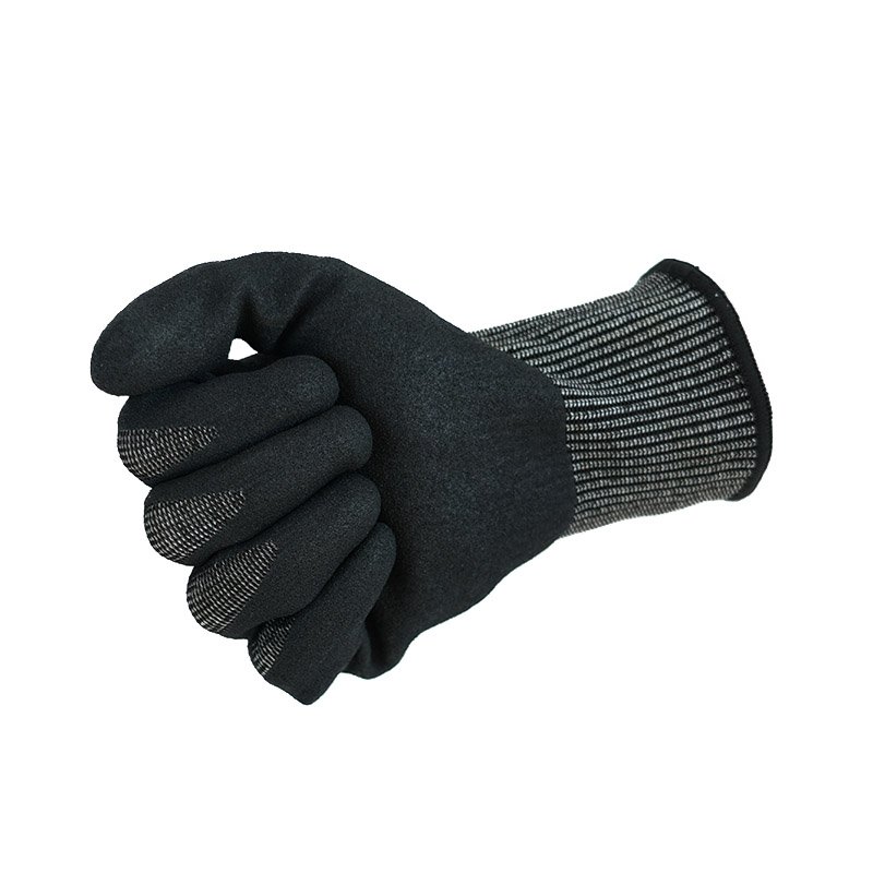 GUANTES DE TRABAJO PROTECTORES CON RECUBIERTA DE ARENA DE NITRILO A5 RESISTENTES A CORTES DE ALTO RENDIMIENTO DE 13 G-214