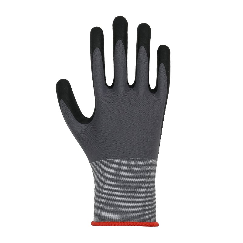 Guantes de trabajo ultraligeros con agarre cómodo y espuma de nitrilo con puntos-530