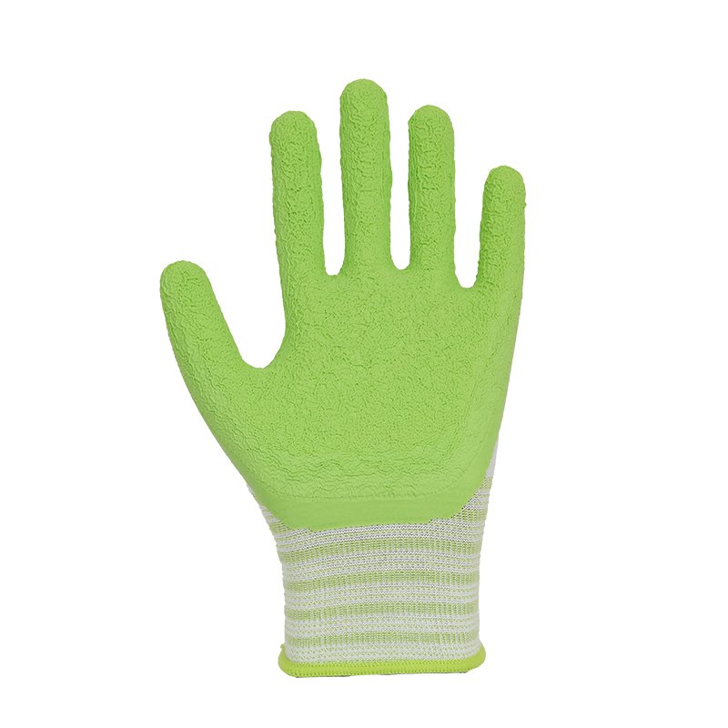 Guantes de trabajo elegantes con pantalla táctil y nuevo patrón con revestimiento de espuma de látex-540