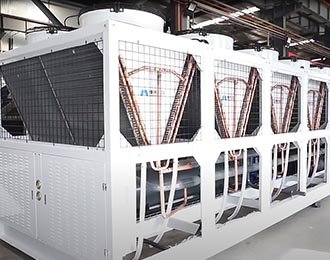 Unidad de condensación de aire refrigerada de salida superior