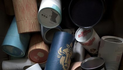 Automatic Paper Tube Labeling Machine to Te